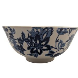 Royal Norfolk Soup Cereal Bowl Blue Floral Stoneware Six‎ Inch